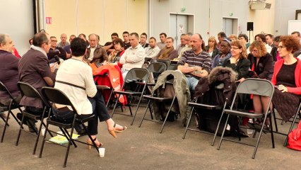 Laurent Berger auprès des agents en Picardie