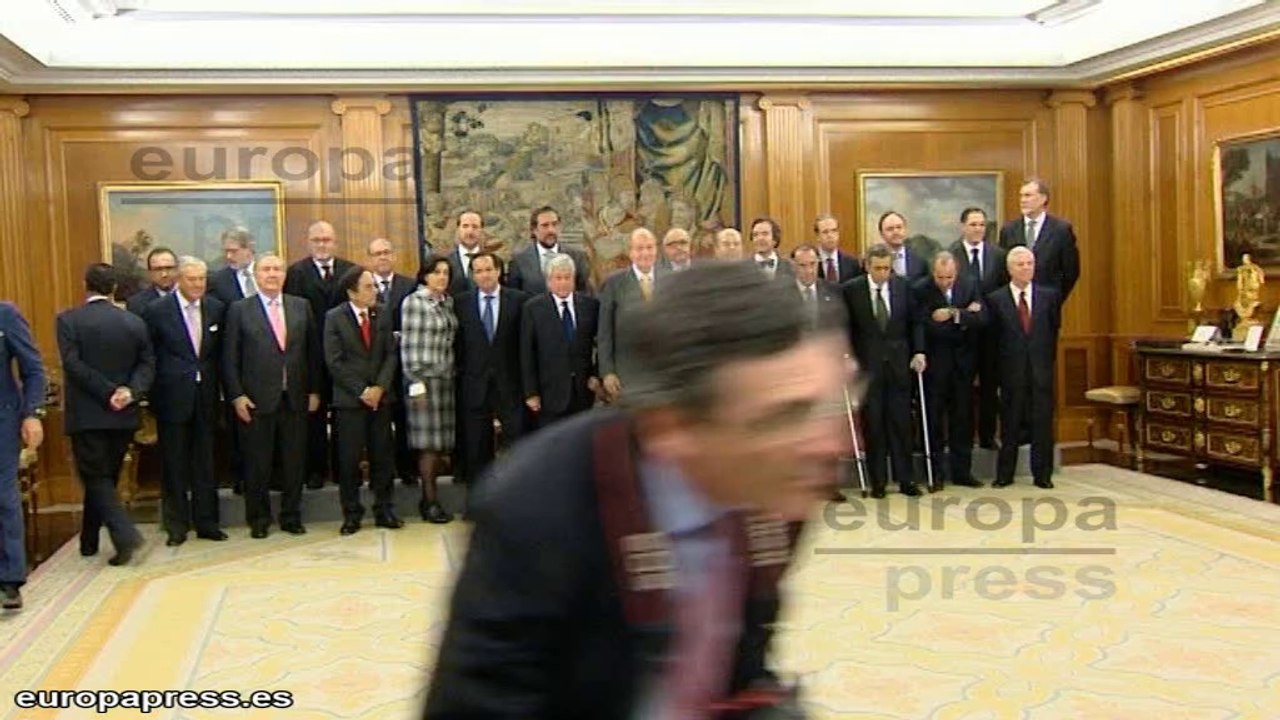 El Rey y empresarios reunidos en La Zarzuela