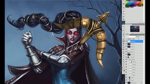 League of Legends Vayne Art Spotlight Trailer