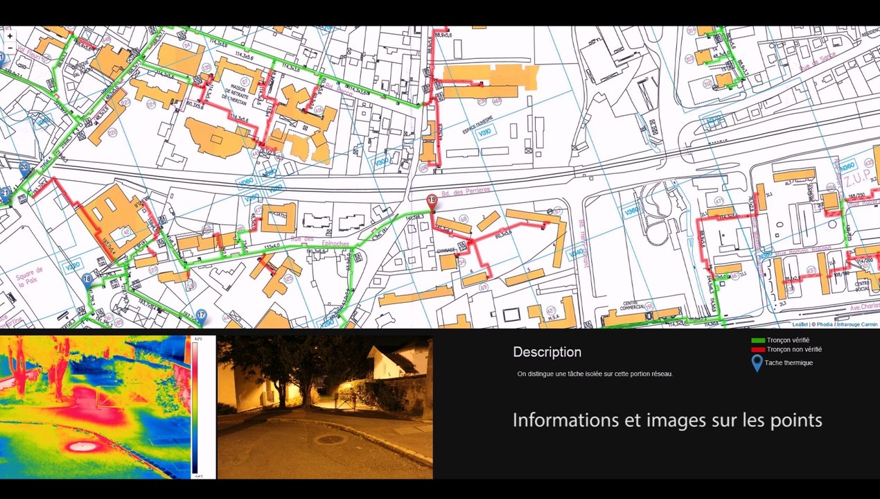 Rapport diagnostique de fuites par thermographie aérienne - Phodia