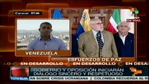 El jueves se efectuará el diálogo entre gobierno y MUD venezolanos