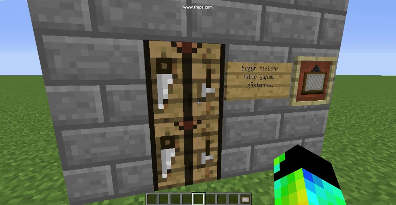 minecraft tablo yapımı