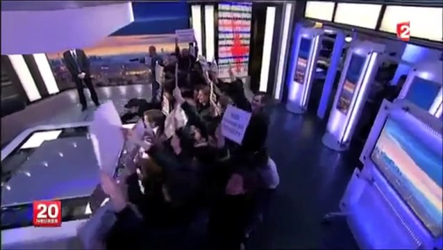 Interruption du JT de France 2 par des intermittents
