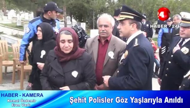 Şehit Polisler Göz Yaşlarıyla Anıldı