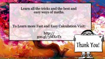 shortcut method   Vedic maths vs abacus Fast Calculator