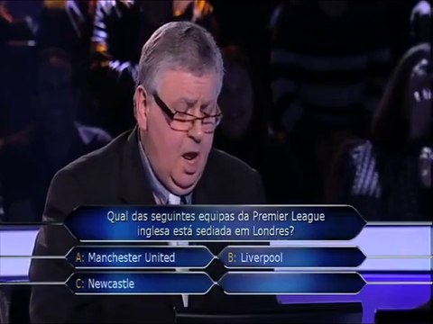 O Conhecedor da Premier League no Quem Quer Ser Milionário
