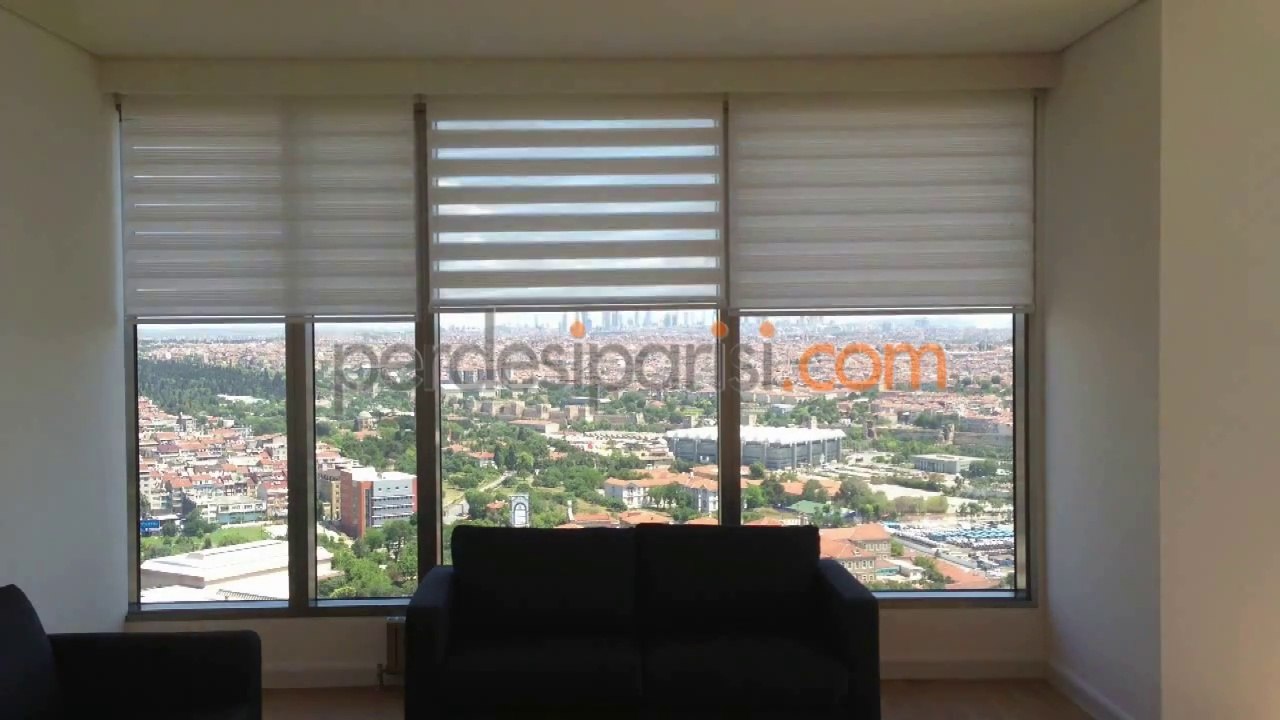 ZEBRA PERDE - 16 9 KULELERİ MOTORLU ZEBRA PERDE 1