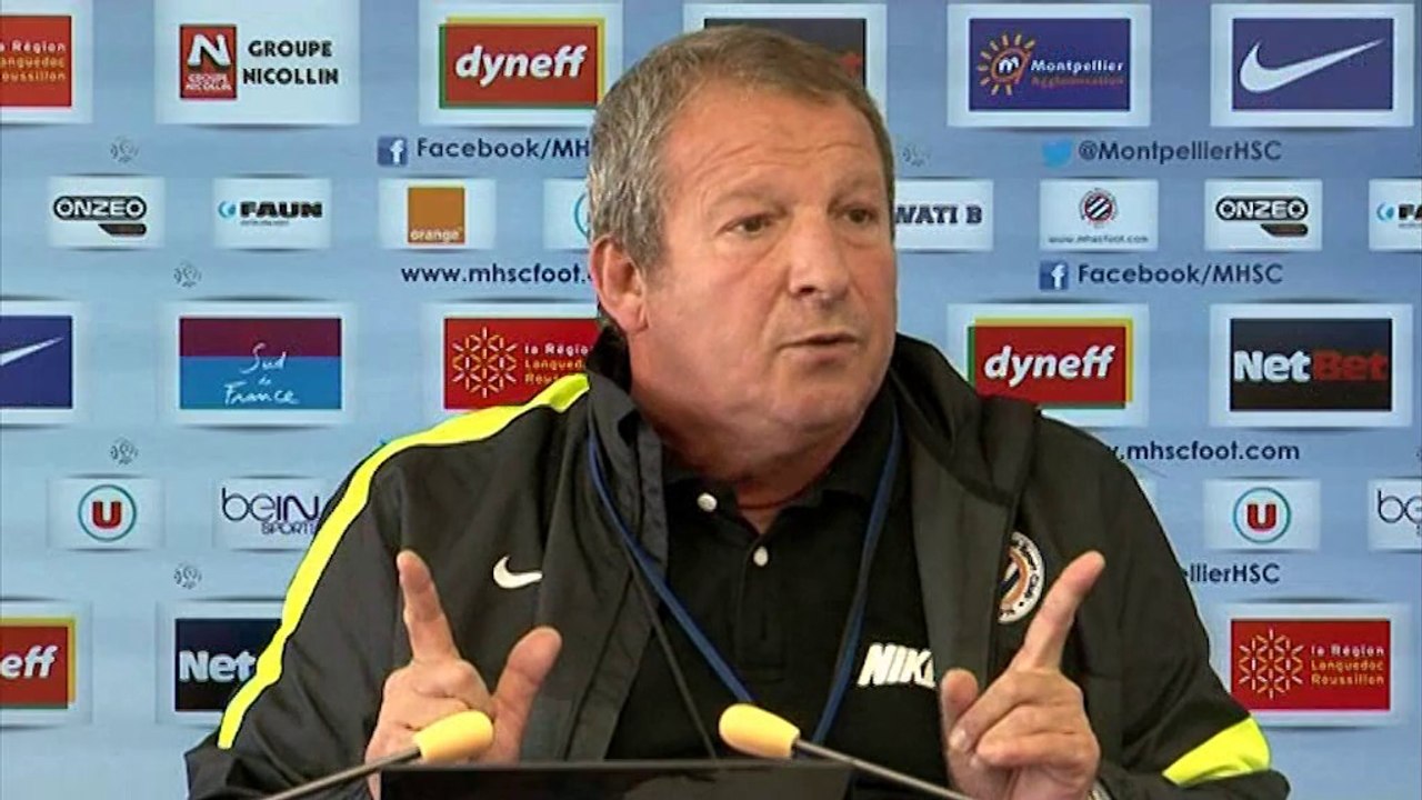 Rolland Courbis avant MHSC-OM (33e journée L1)