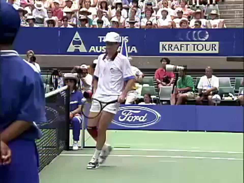 Australian Open 1992 4th ROUND - Emilio Sanchez vs John McEnroe FULL MATCH