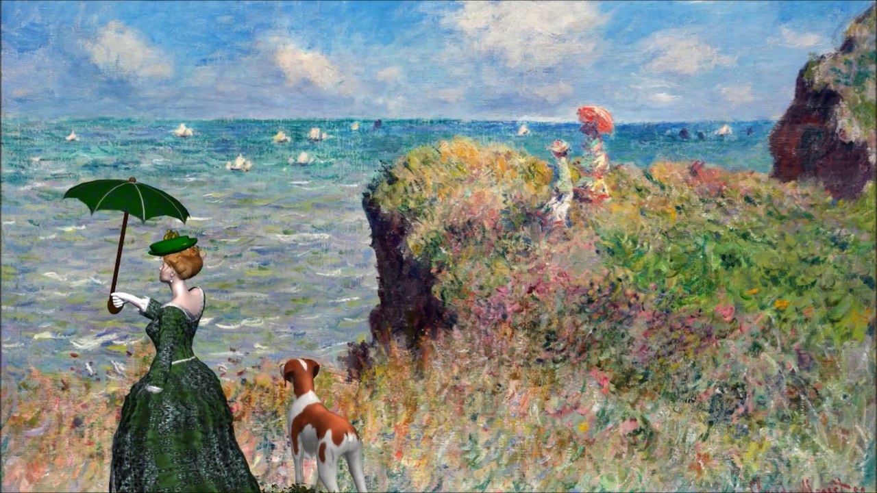Lady in a parasols