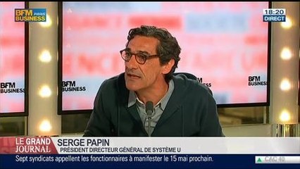 Serge Papin, président directeur général de Système U, dans Le Grand Journal - 09/04 2/4