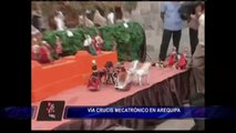 Arequipa: exhiben espectacular Vía Crucis mecatrónico por Semana Santa