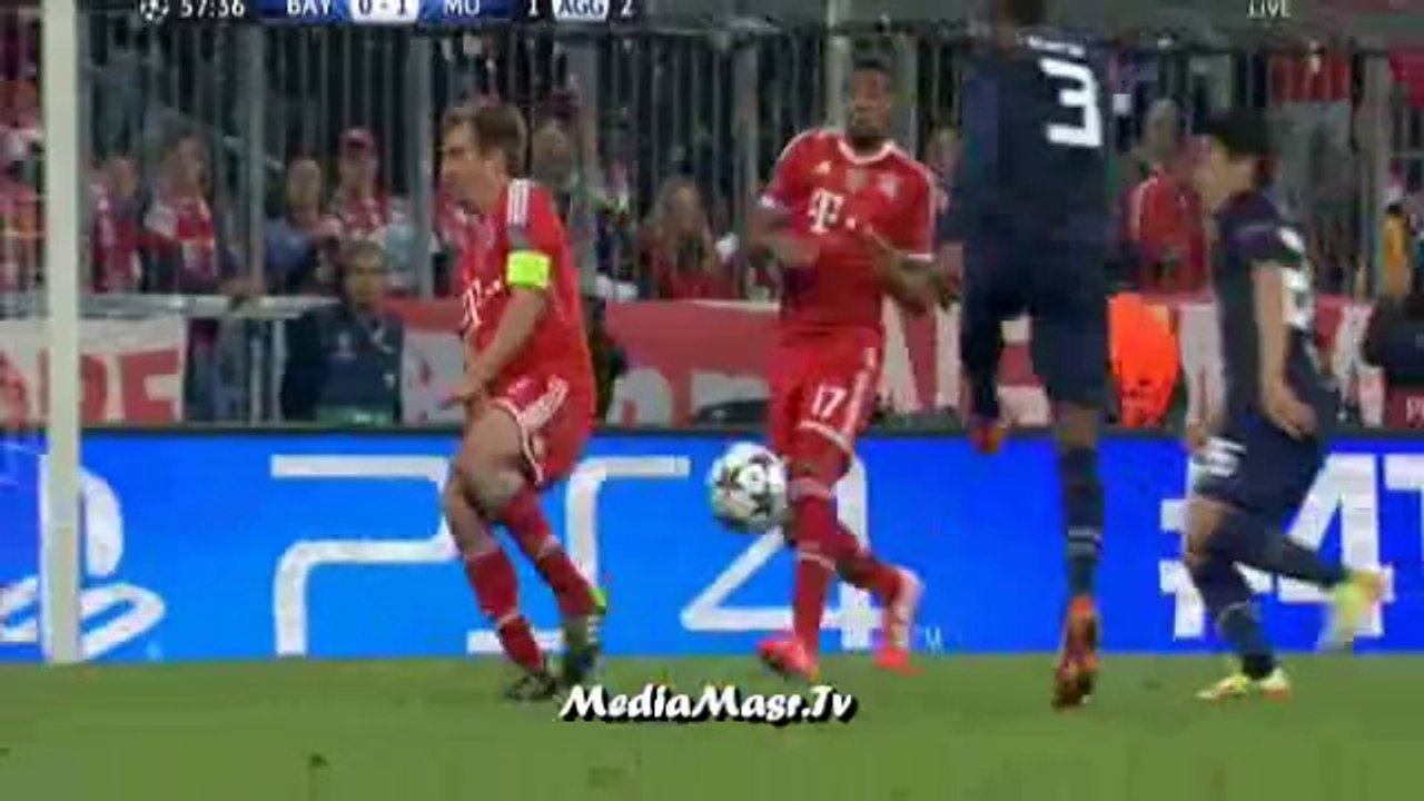 هدف مانشستر يونايتد الأول وهدف تعادل بايرن ميونيخ - دوري ابطال أوروبا - 9/4/2014