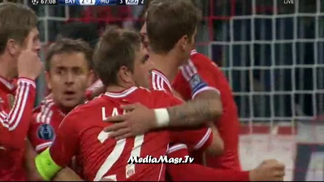 هدف بايرن ميونيخ الثاني في مانشستر يونايتد - دوري أبطال أوروبا - 9/4/2014