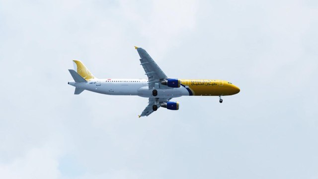 FSX Gulf Airbus A321 Landing @ Dubai RWY 12R ( HD )