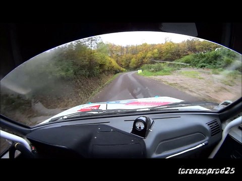 rallye de la vallee de l ognon 2013 es1 camera embarque 205 rallye F2000.12 Bourgeois-Peterlini