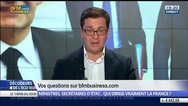 Ministres, secrétaires d’Etat… Qui dirige vraiment la France ?, dans Les Décodeurs de l'éco - 09/04 1/5