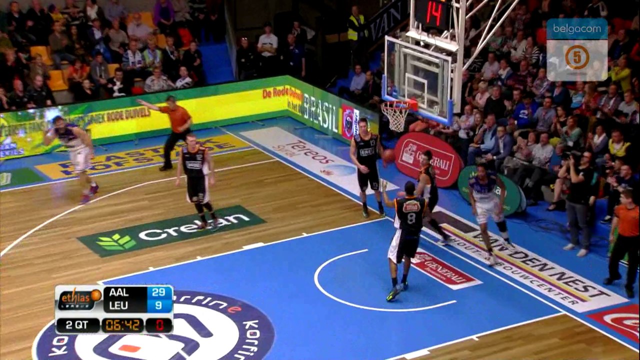 Ethias League / Okapi Aalstar 92 - 67 Leuven Bears ( NL )