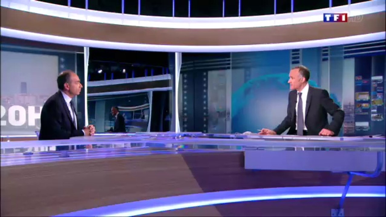 Jean-François Copé était hier soir l'invité du JT de TF1. [09.04.2014]