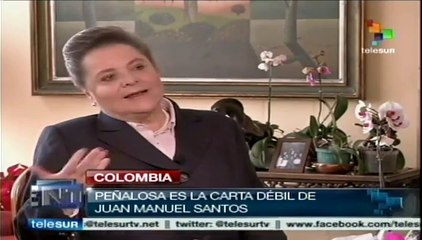 Peñaloza es la carta más débil de Santos: Clara López