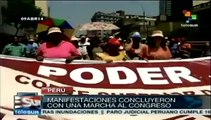 Continúa la huelga de los trabajadores judiciales en Perú
