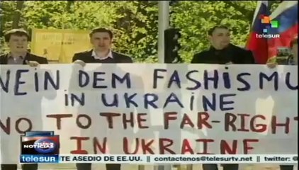 Manifestantes prorrusos se manifiestan en Estrasburgo