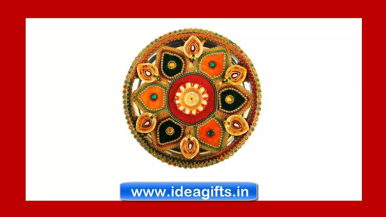 Designer Pooja Thali and Diyas - Corporate Steel Thali & Lamps as Diwali Gifts in Delhi & Gurgaon.