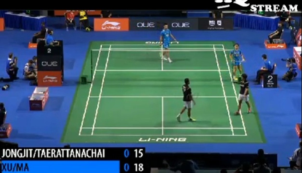 Singapore Open 2014: Maneepong/Sapsiree VS  Xu/Ma Set1