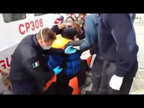 Canale di Sicilia - Notte di soccorsi per le navi di Mare Nostrum (09.04.14)