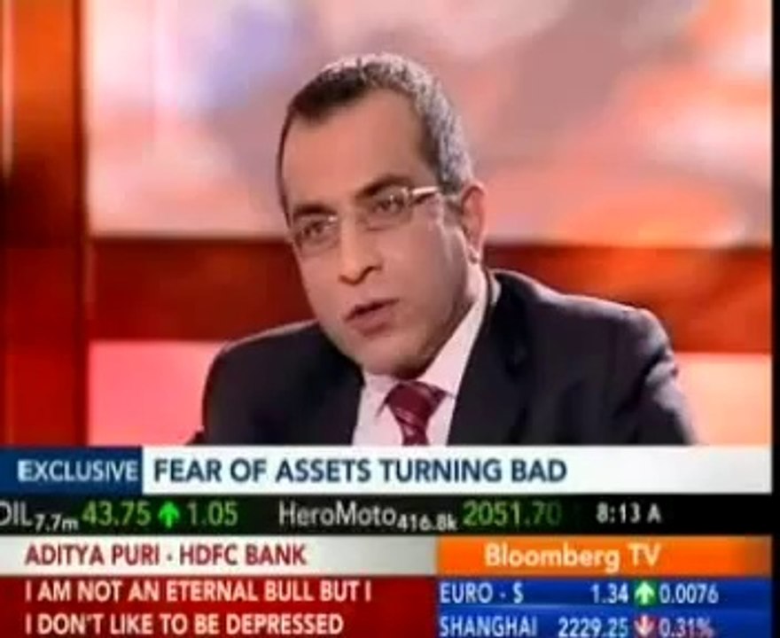 Mr Aditya Puri, MD, HDFC Bank - Interview on Bloomberg TV