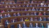 Rubalcaba bromea en el Congreso con el candidato del PP a las europeas