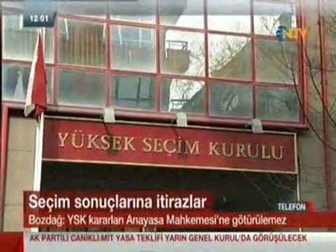 YSK Kararları Anayasa Mahkemesine Götürülemez Mustafa Şentop, Bekir Bozdağ, Nurettin Canikli