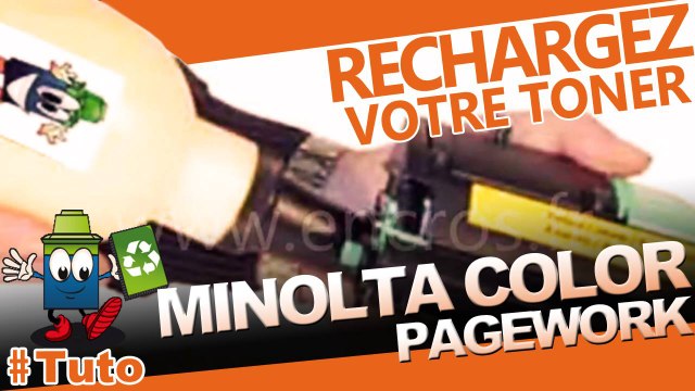 Comment recharger une cartouche toner de Minolta Color Pageworks