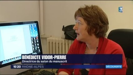 reportage Fr3 salon du manuscrit