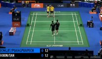 Singapore Open 2014: Maneepong/Niphitpon VS Hoon/Tan Set1