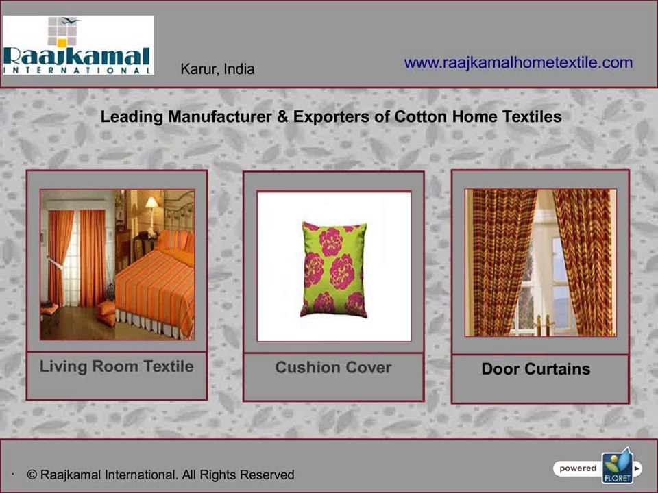 Cotton Home Textiles - Raajkamal International
