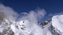 Crazy paragliding tricks, lost in the mountains... Awesome footage