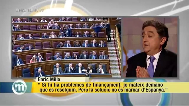 TV3 - Els Matins - Enric Millo a Artur Mas: Si vostè vol canviar les coses, truqui