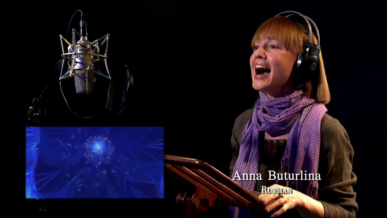 La Reine des neiges - Music "Libérée, délivrée" derrière le micro [VO|HD720p]