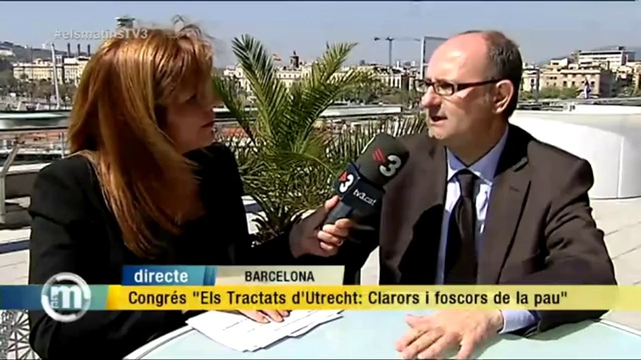 TV3 - Els Matins - Comença el congrés "Els Tractats d'Utrecht: Clarors i foscors de la pau"