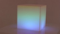 Acrylic RGB DMX controlled Light box cube
