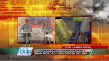 Comerciantes del Mercado de Santa Anita suspendieron protesta contra Emmsa