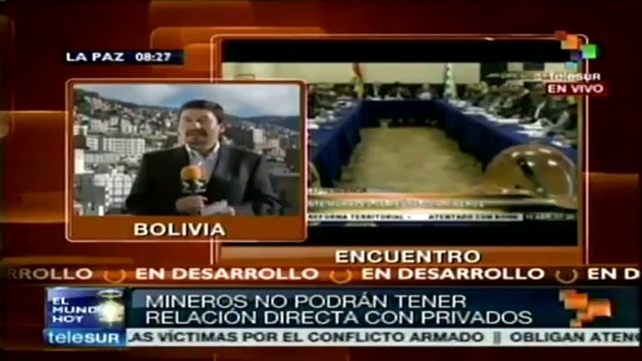 Frente a mineros, defiende Evo Morales de torceduras a la Constitución