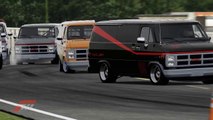 GMC Vandura Racing vs Spark with scooter dance music and sport cars - A-Team Forza Motorsport part 74 HD