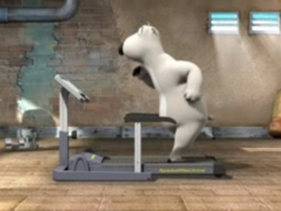 Laufband gegen Bär