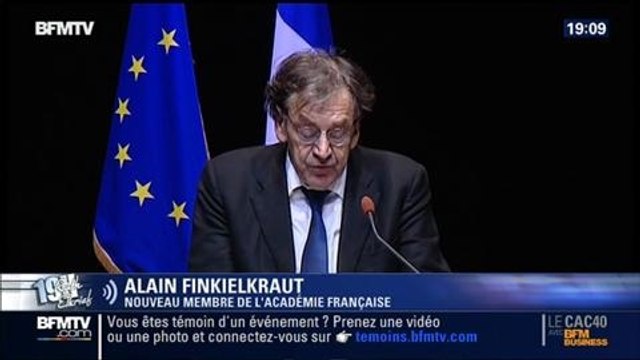 19H Ruth Elkrief: Alain Finkielkraut réagit à son élection à l'Académie française - 10/04