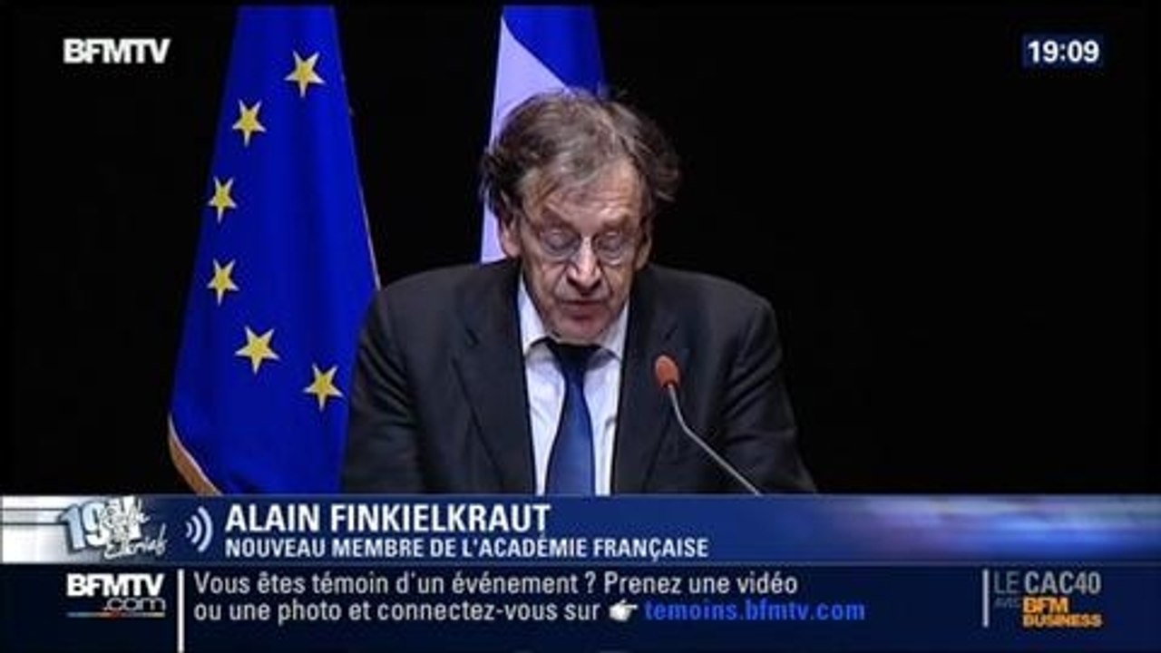 19H Ruth Elkrief: Alain Finkielkraut réagit à son élection à l'Académie française - 10/04
