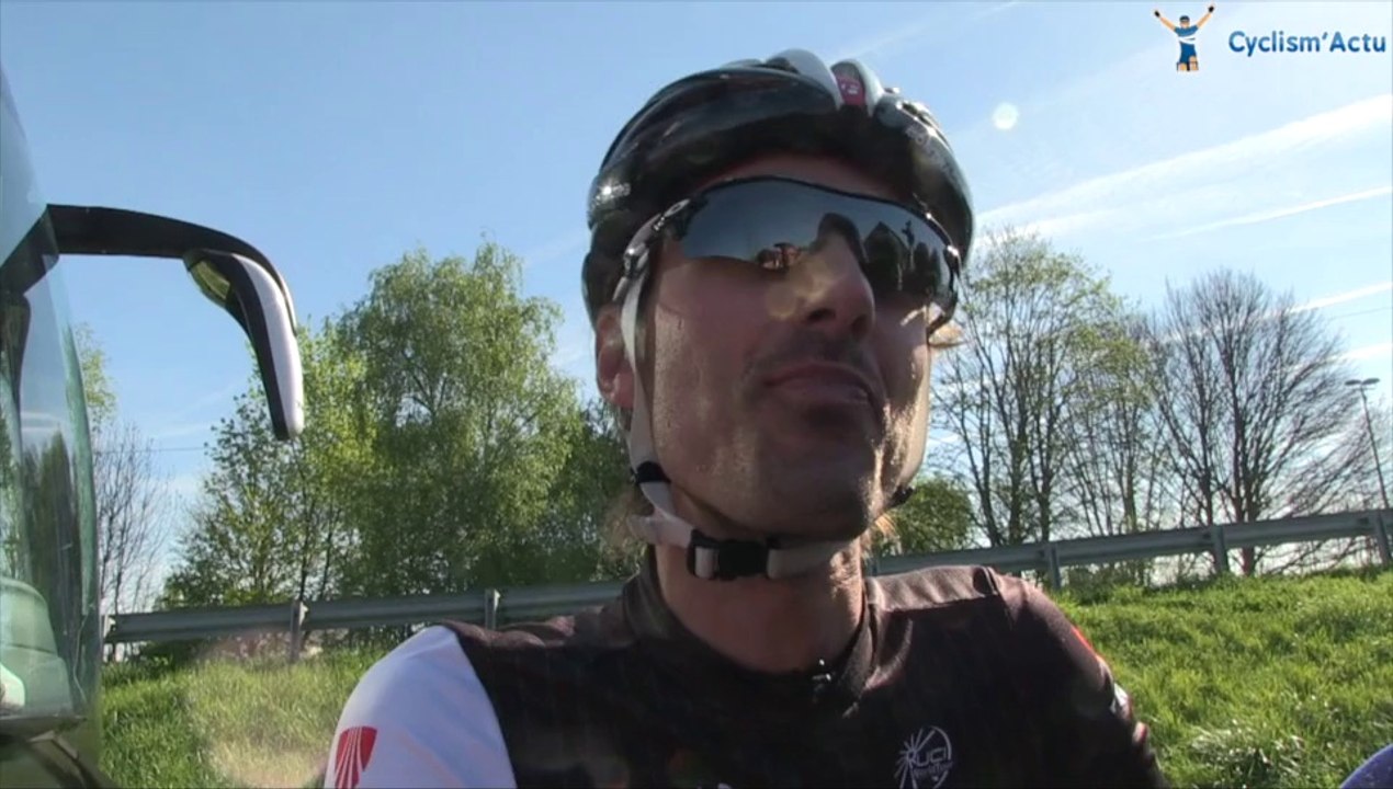 Fabian Cancellara lors des reconnaissances de Paris Roubaix 2014