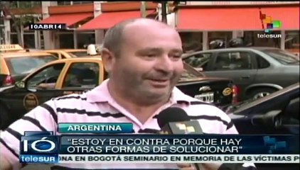 Afirman argentinos que marcha sindical es de carácter político