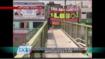 Peatones irresponsables arriesgan su vida a diario en principales vías de Lima